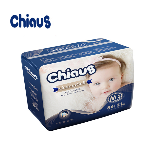 Chiaus cottony soft medium size baby nappies wholesales from China