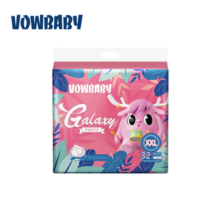 Vowbaby didelio dydžio minkštos priežiūros sauskelnės užtraukiamos kelnės Chiaus gamykloje