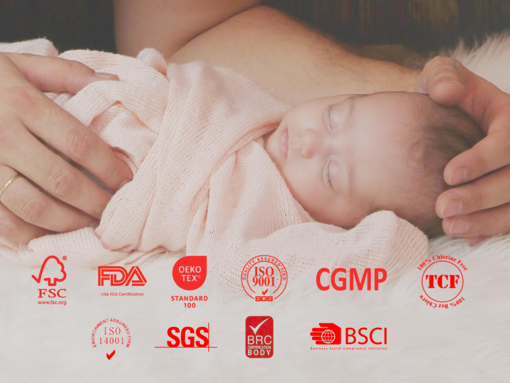 international certifications importing non toxic diapers need