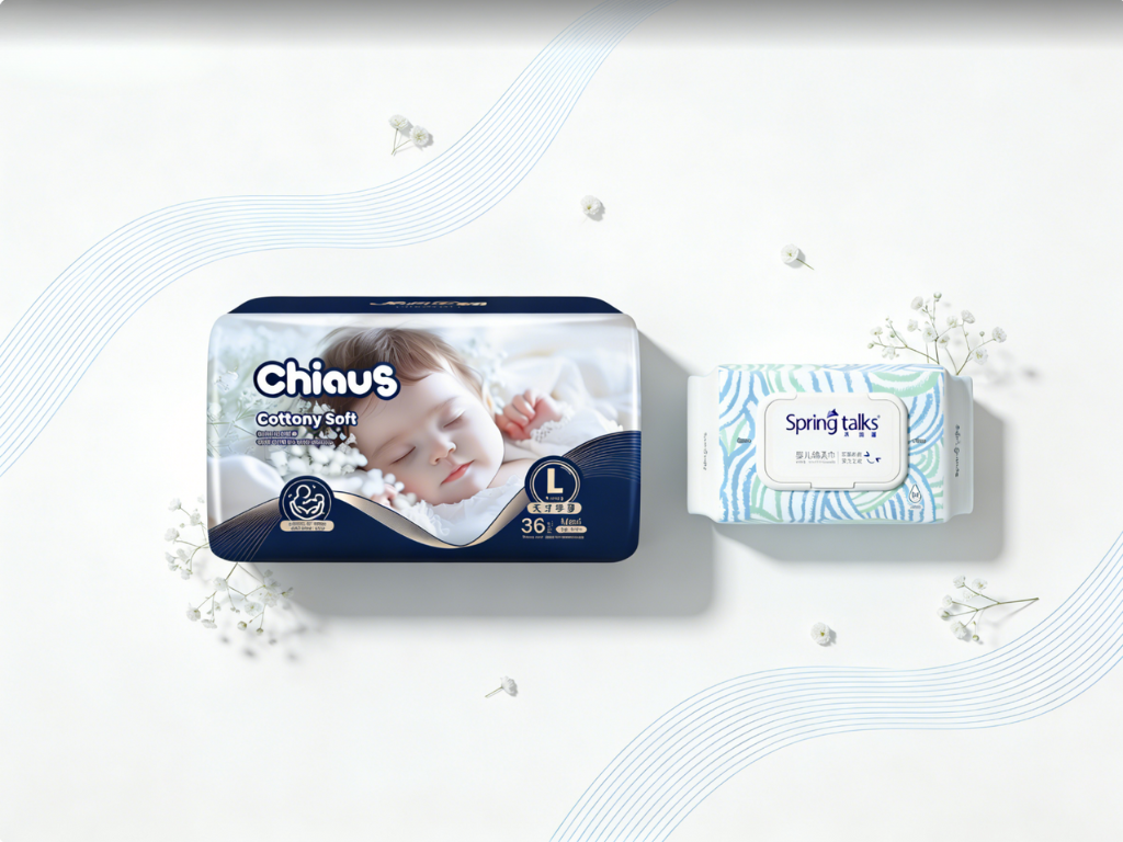 baby diapers and wipes