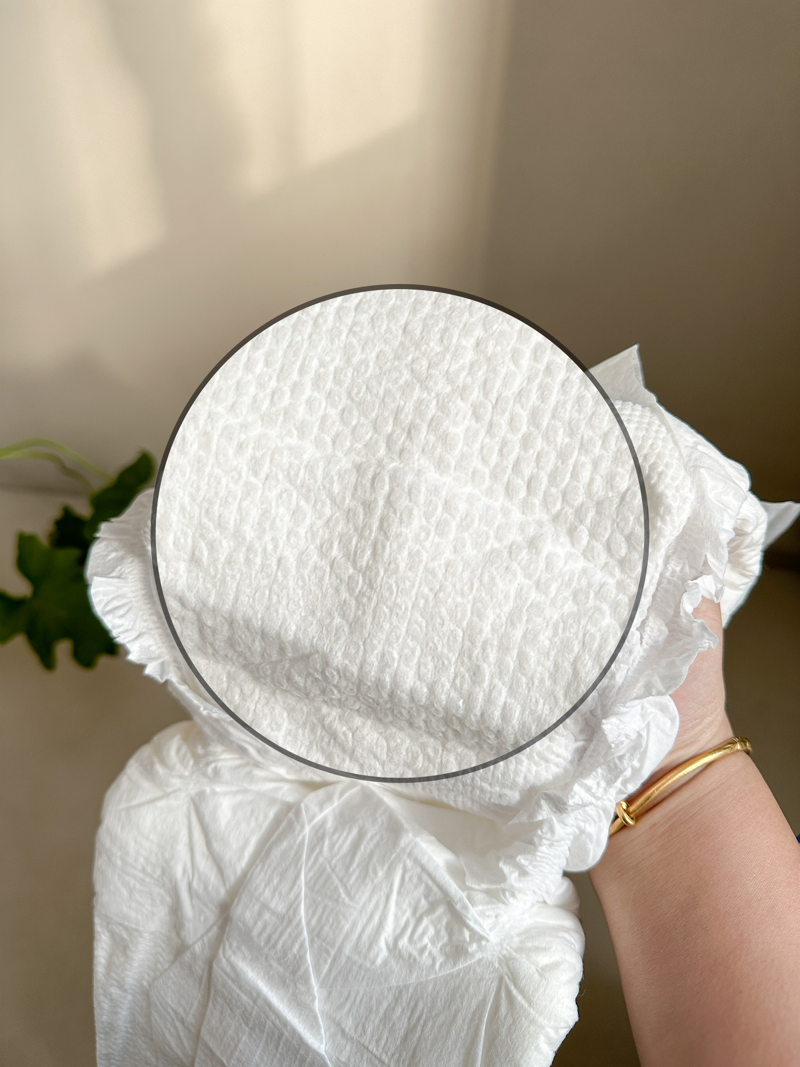 pearl printed topsheet on chiaus disposable baby pull up pants