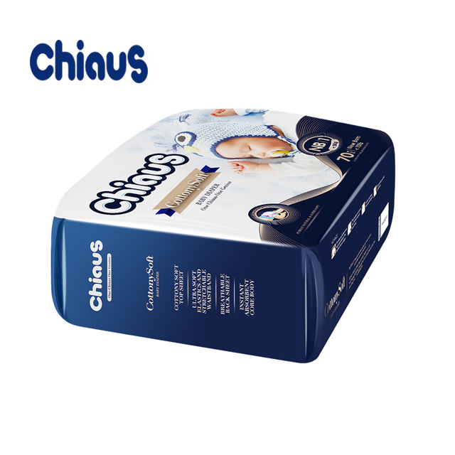 Chiaus high quality new born size baby tape diapers China factory