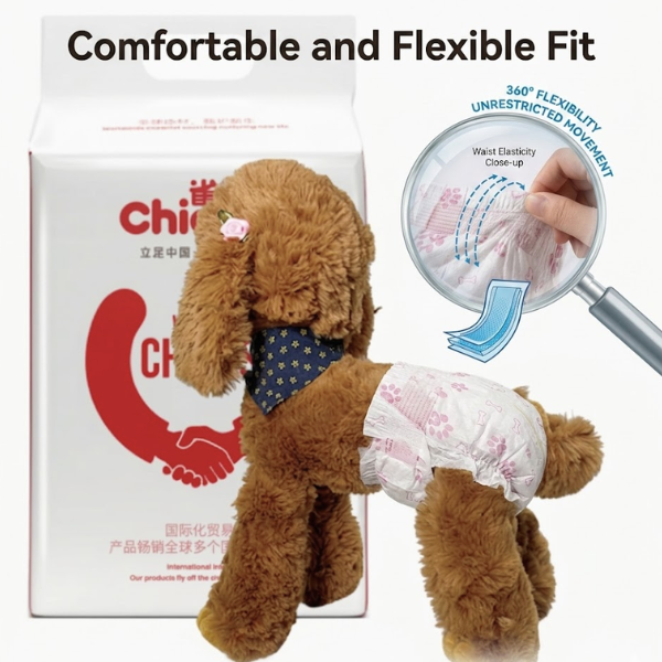 comfortable and flexible pet diapers
