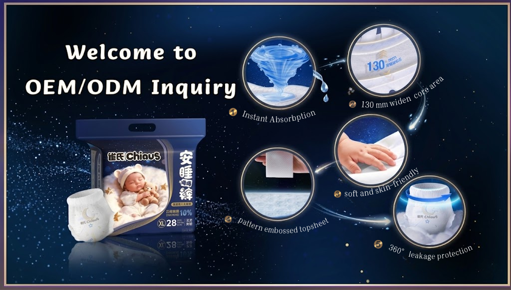 Overnight use baby diaper Pants Absorbption