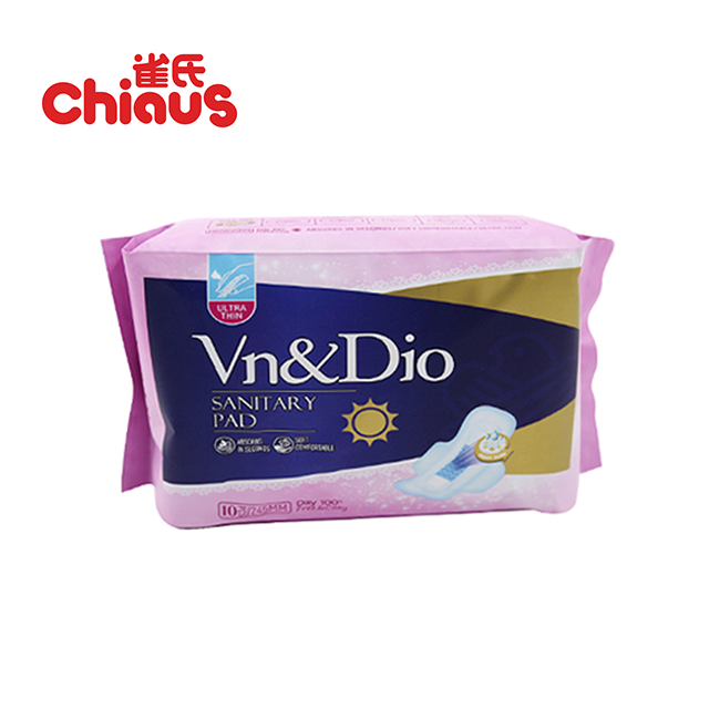 Chiaus Manufacture Soft Lady Sanitary Pads Femal Pads Customized Pads