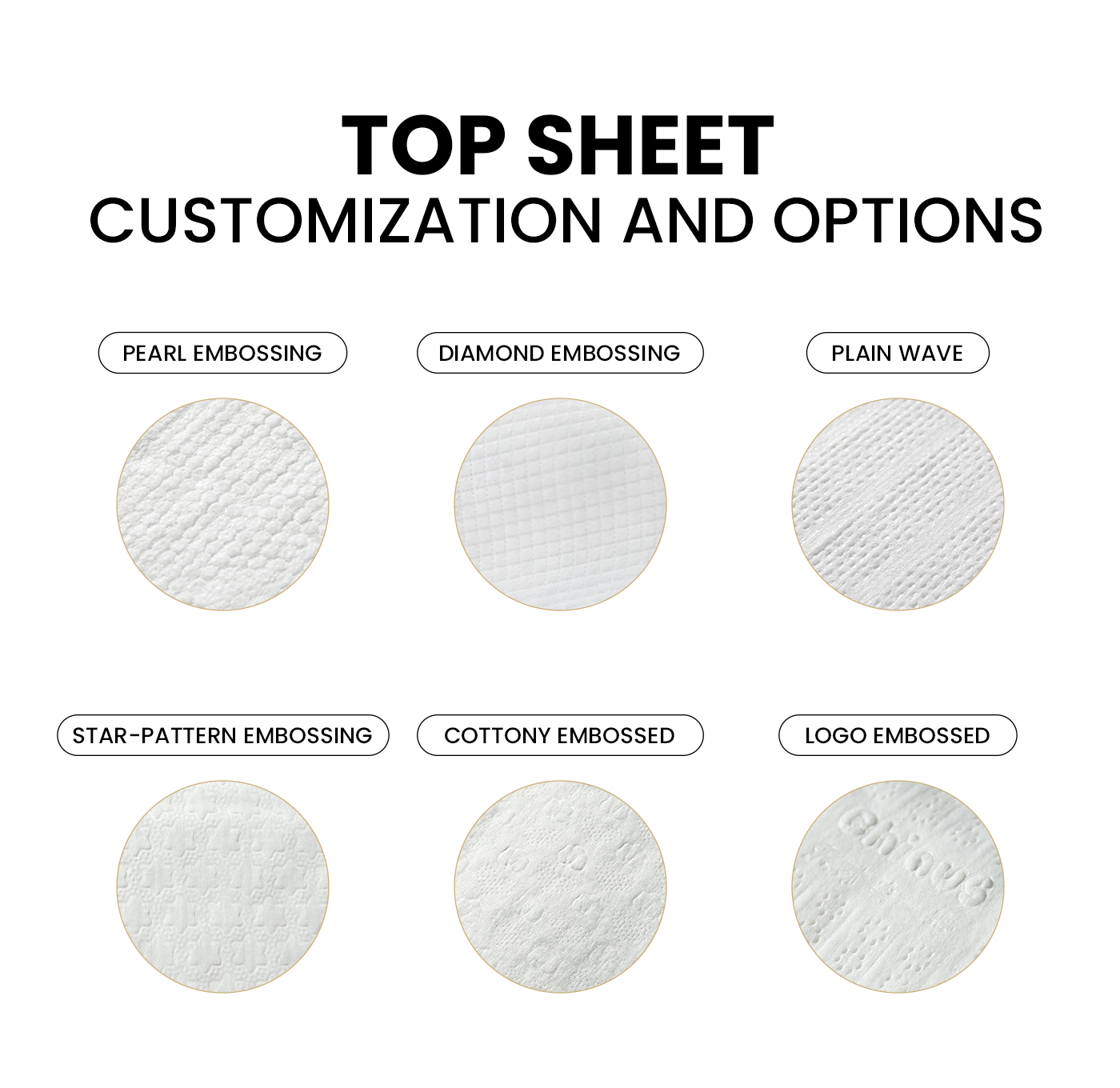 top sheet customization and options