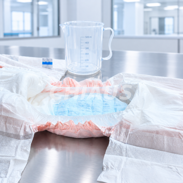 I shape disposable adult diapers that adopt safety materials