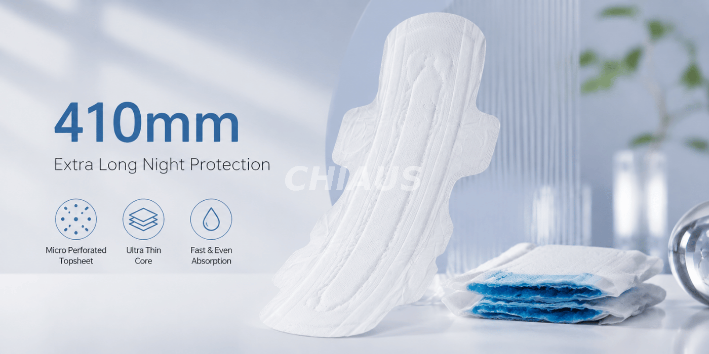 410mm extra long night use sanitary napkin