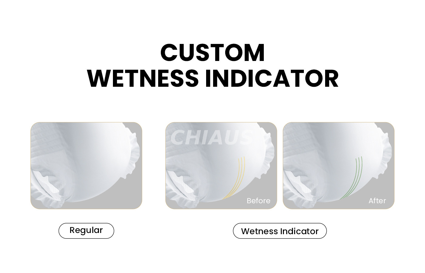 wetness indicator choice of oem baby diapers