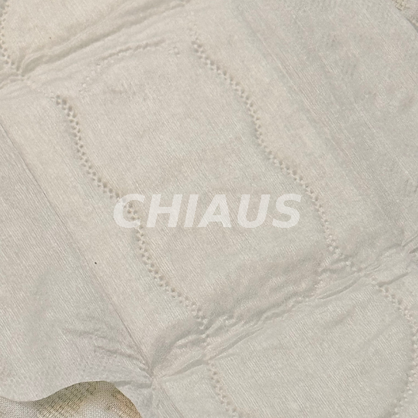  Close-Up of the Nonwoven Fiber Topsheet on a Disposable Menstrual Pad 