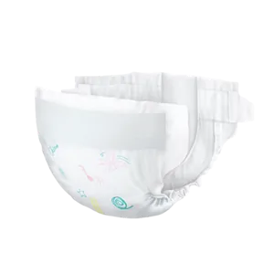 Baby tape diaper with open adjustable tabs