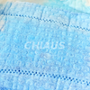 Absorbent core of rectangular incontinence pad after liquid absorption