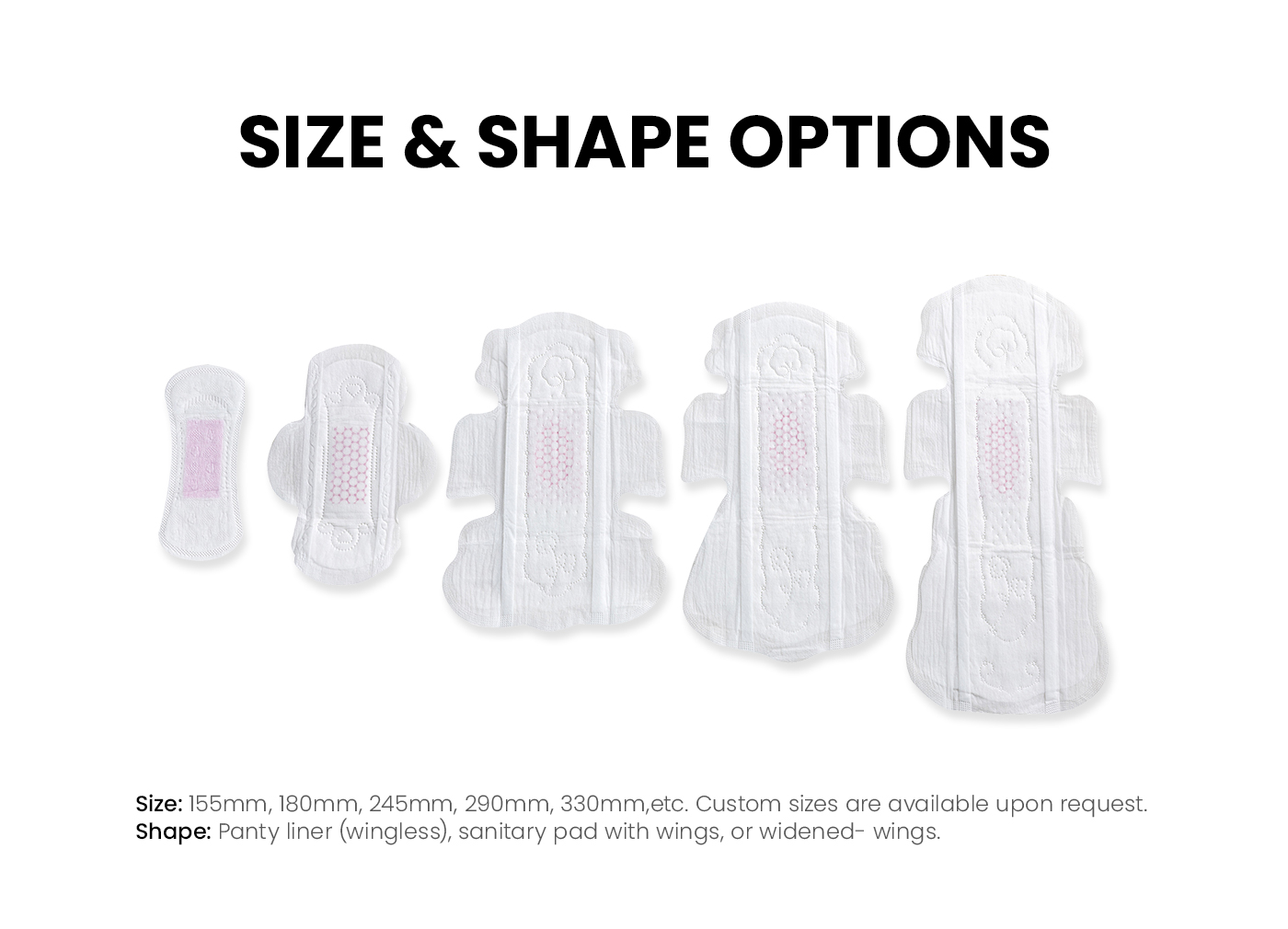 variable length and shape for you to customize variable length and shape for you to customize
