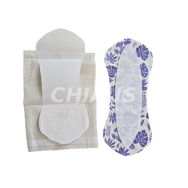 the backsheet and topsheet of the 155mmanatomical panty liner