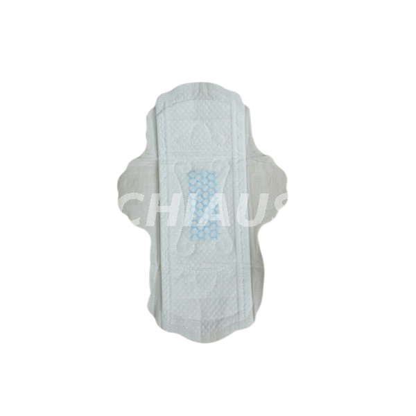 Cotton soft embossed topsheet sanitary pad